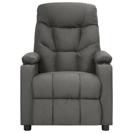 Fauteuil électrique de massage Gris foncé Tissu
