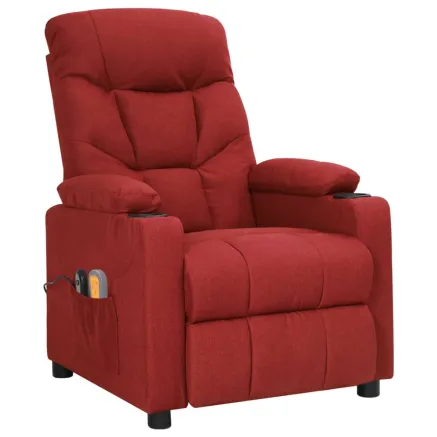 Fauteuil électrique de massage Bordeaux Tissu 2