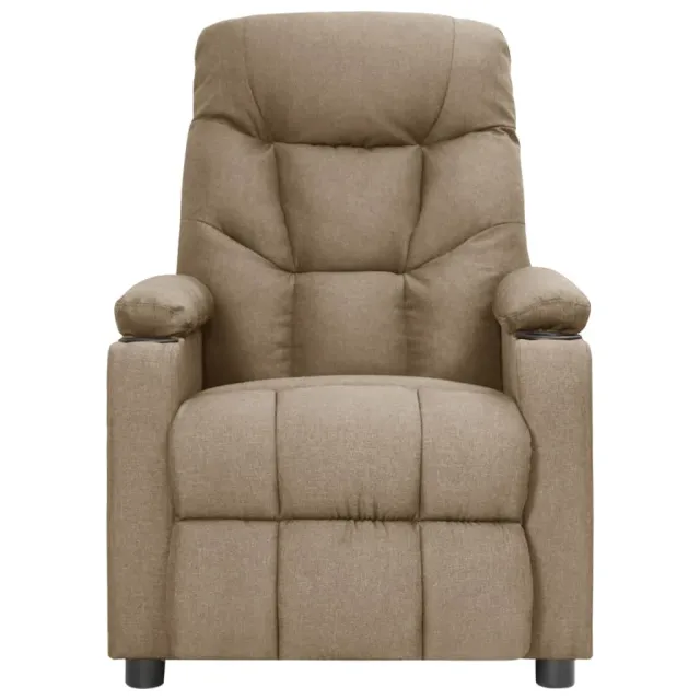 Fauteuil électrique de massage Taupe Tissu