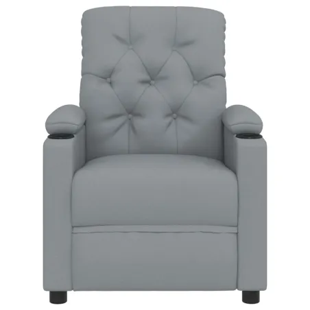 Fauteuil inclinable électrique Gris clair Tissu