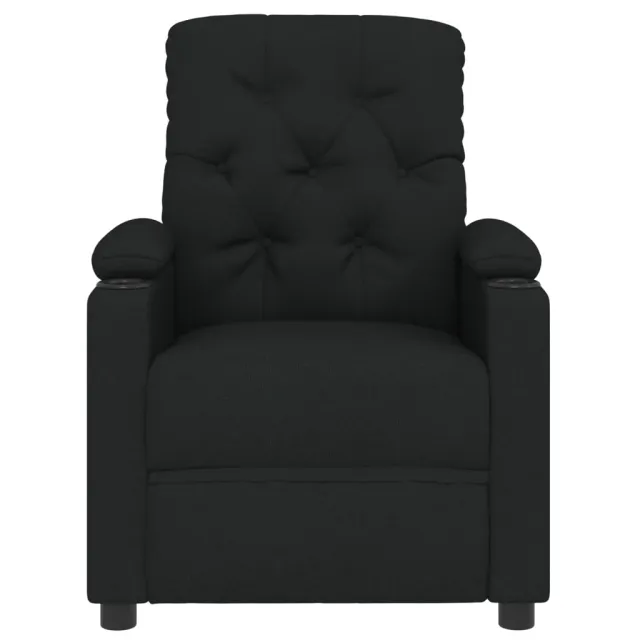 Fauteuil inclinable électrique Noir Tissu