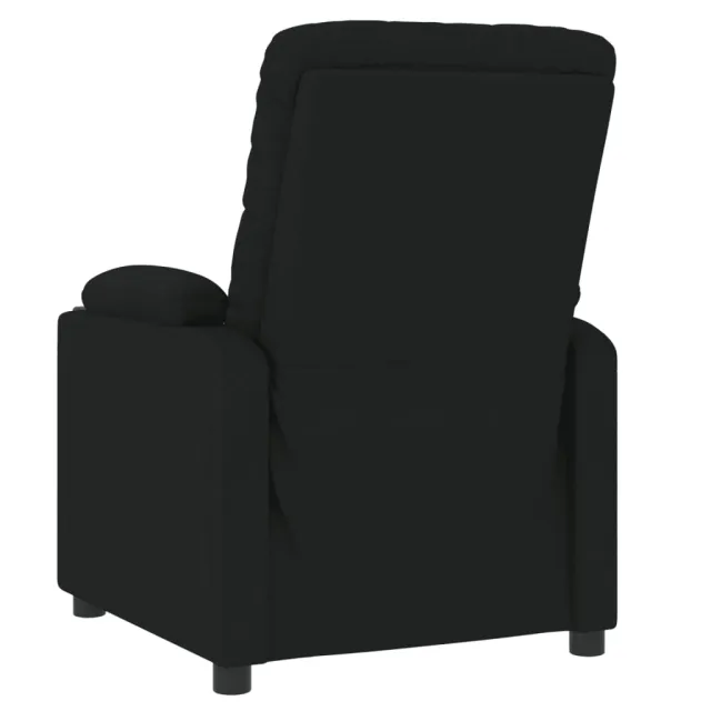 Fauteuil inclinable électrique Noir Tissu