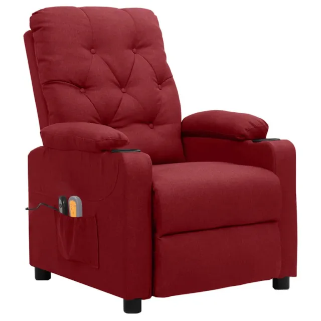 Fauteuil électrique de massage Bordeaux Tissu