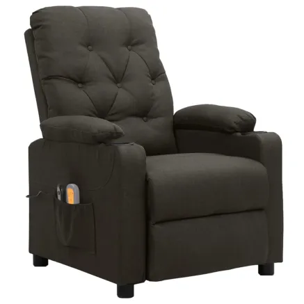 Fauteuil électrique de massage Taupe Tissu 2