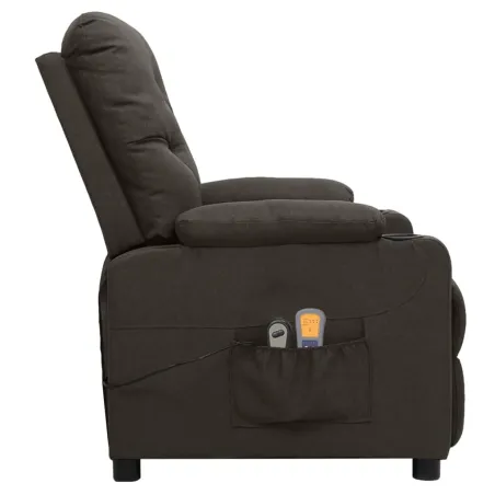 Fauteuil électrique de massage Taupe Tissu