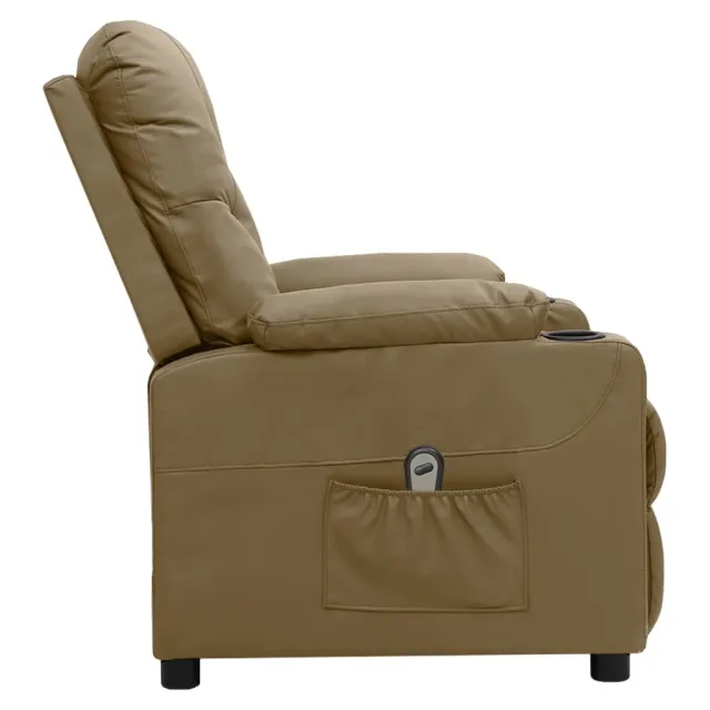 Fauteuil inclinable électrique Cappuccino Similicuir