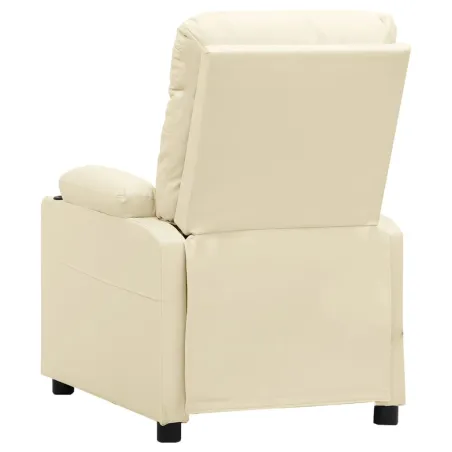 Fauteuil inclinable électrique Crème Similicuir