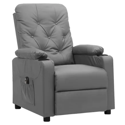Fauteuil inclinable électrique Gris Similicuir 2