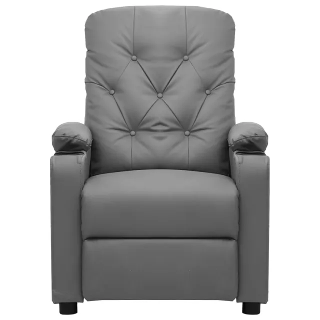 Fauteuil inclinable électrique Gris Similicuir