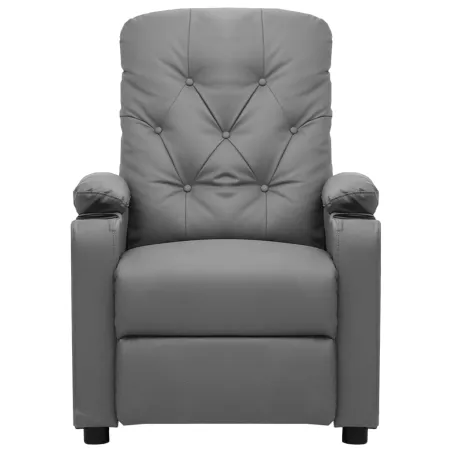 Fauteuil inclinable électrique Gris Similicuir
