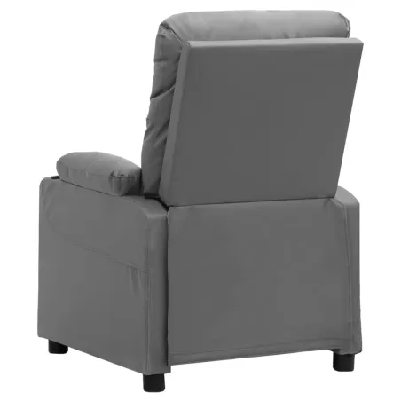 Fauteuil inclinable électrique Gris Similicuir