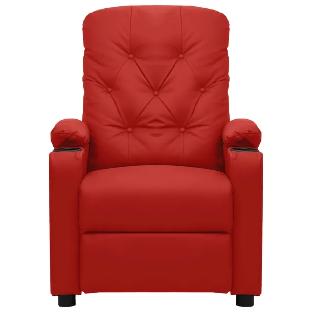 Fauteuil inclinable électrique Rouge bordeaux Similicuir