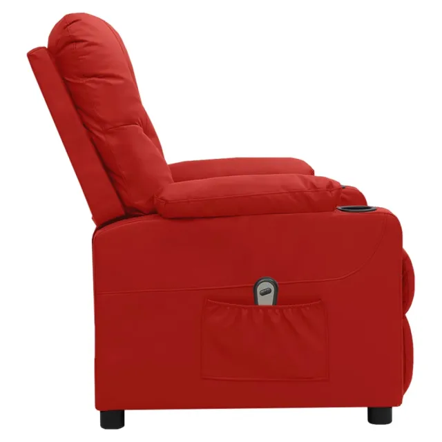 Fauteuil inclinable électrique Rouge bordeaux Similicuir