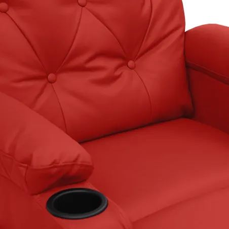 Fauteuil inclinable électrique Rouge bordeaux Similicuir
