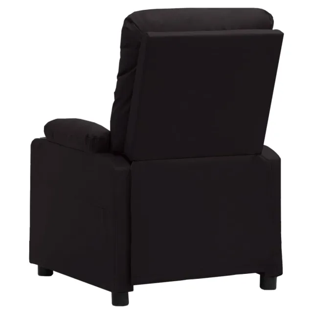 Fauteuil électrique de massage Noir Similicuir