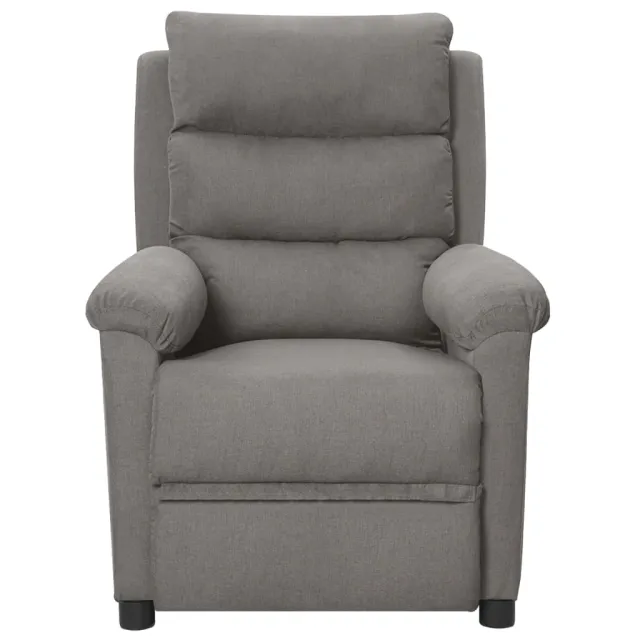 Fauteuil inclinable électrique Gris clair Tissu