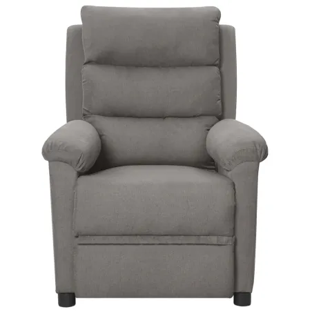 Fauteuil inclinable électrique Gris clair Tissu