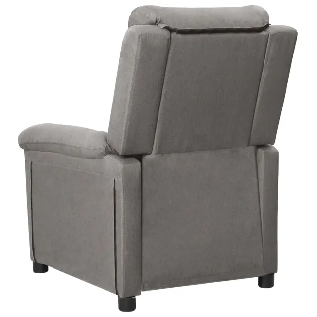 Fauteuil inclinable électrique Gris clair Tissu
