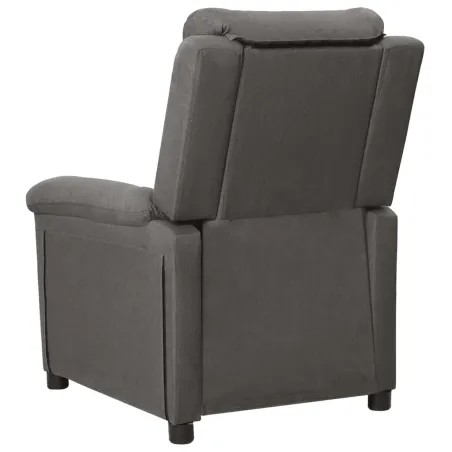 Fauteuil inclinable électrique Gris foncé Tissu