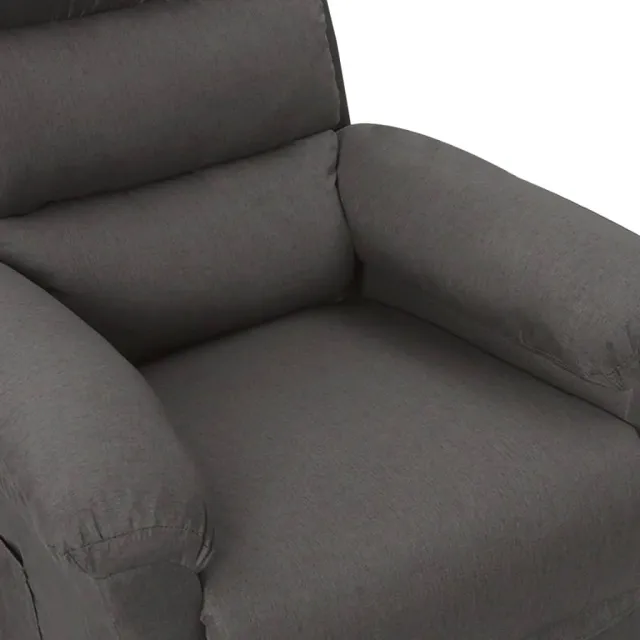 Fauteuil inclinable électrique Gris foncé Tissu