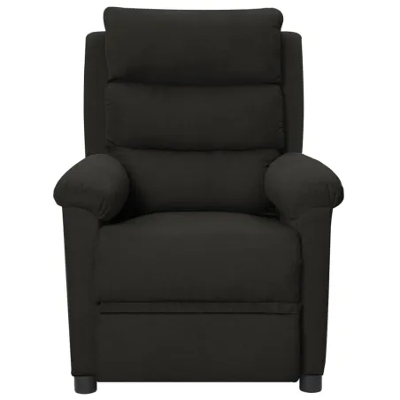 Fauteuil inclinable électrique Noir Tissu