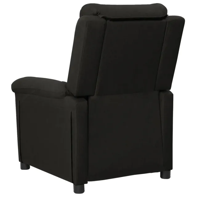 Fauteuil inclinable électrique Noir Tissu