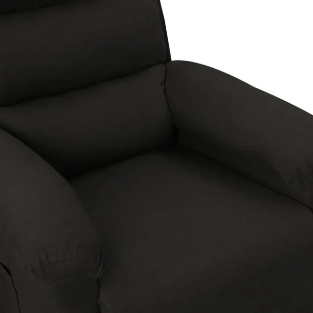 Fauteuil inclinable électrique Noir Tissu