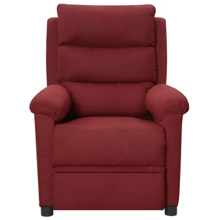 Fauteuil inclinable électrique Rouge bordeaux Tissu