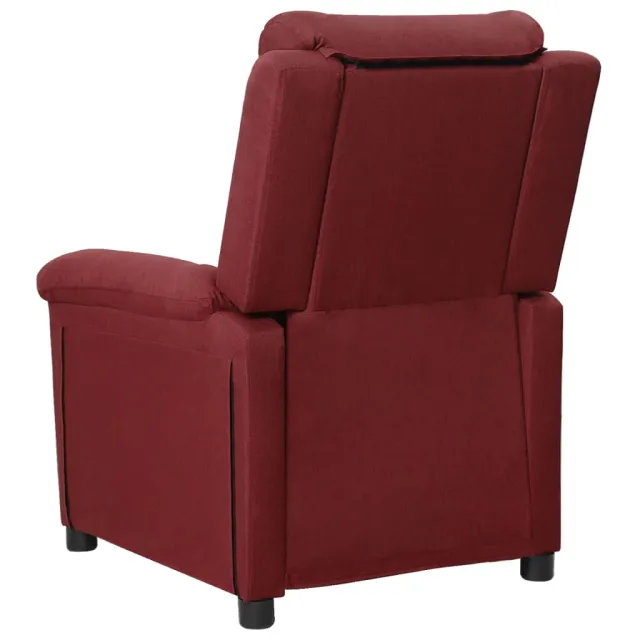 Fauteuil inclinable électrique Rouge bordeaux Tissu