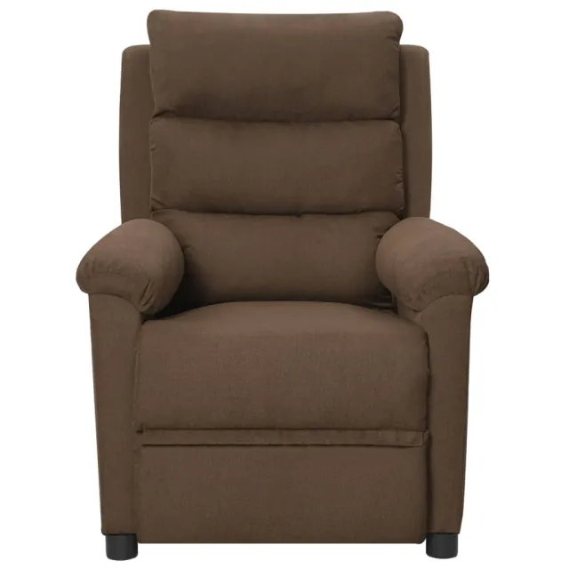 Fauteuil inclinable électrique Marron Tissu