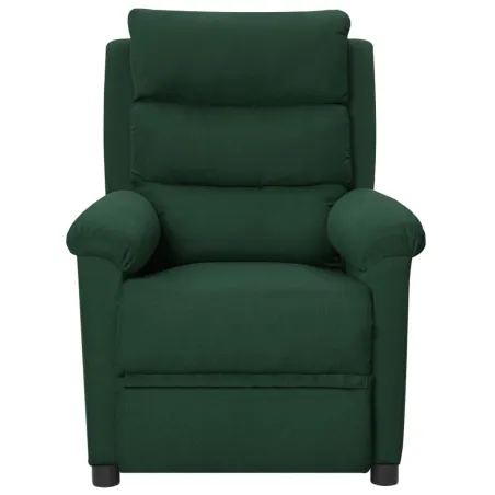 Fauteuil inclinable électrique Vert foncé Tissu