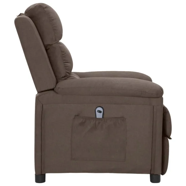 Fauteuil inclinable électrique Taupe Tissu