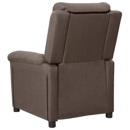 Fauteuil inclinable électrique Taupe Tissu