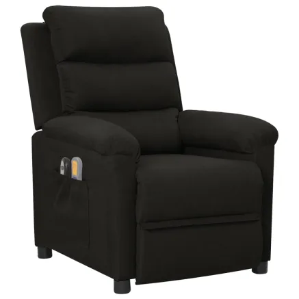 Fauteuil électrique de massage Noir Tissu 2