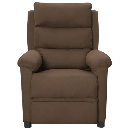 Fauteuil électrique de massage Marron Tissu