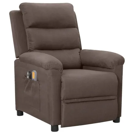 Fauteuil électrique de massage Taupe Tissu 2