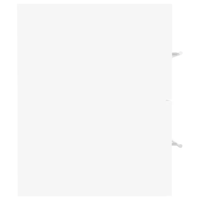 Armoire d'évier avec lavabo intégré Blanc Aggloméré