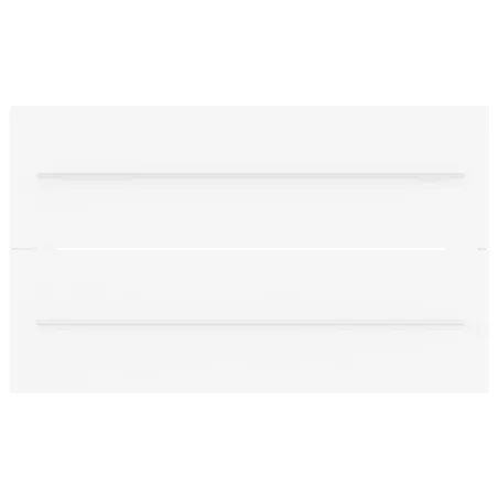 Armoire d'évier avec lavabo intégré Blanc Aggloméré