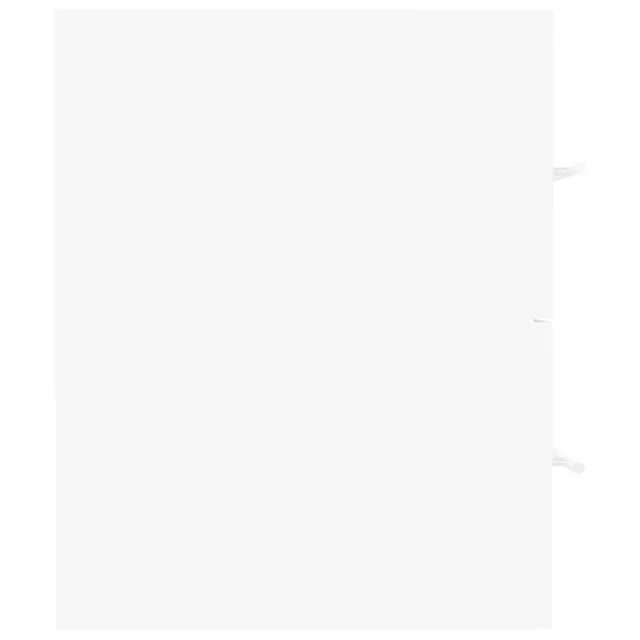 Armoire d'évier avec lavabo intégré Blanc Aggloméré