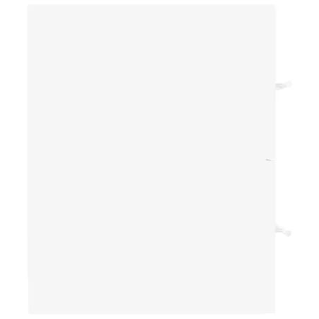 Armoire d'évier avec lavabo intégré Blanc Aggloméré