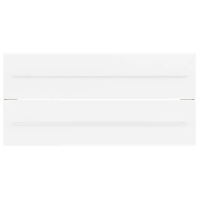 Armoire d'évier avec lavabo intégré Blanc Aggloméré