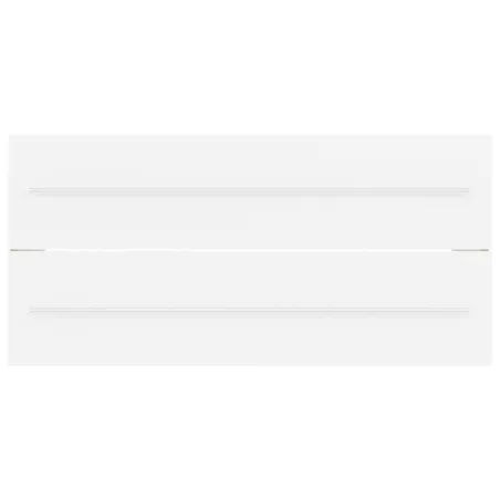 Armoire d'évier avec lavabo intégré Blanc Aggloméré