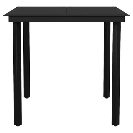 Ensemble à manger de jardin 5 pcs Blanc