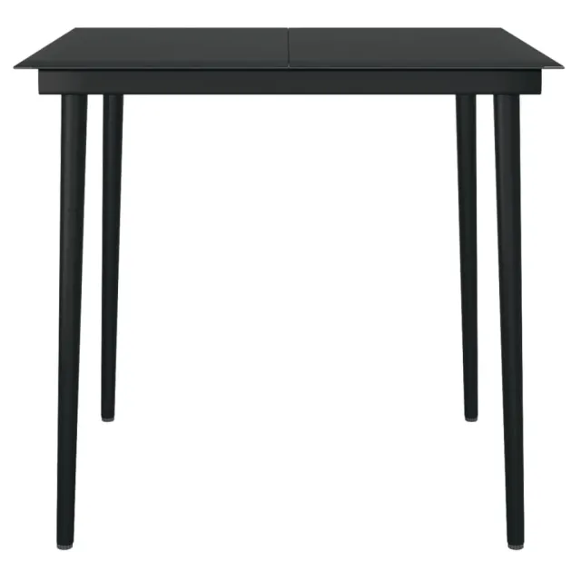 Ensemble à manger de jardin 5 pcs Blanc