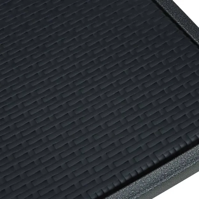 Ensemble à manger de jardin 3 pcs Noir