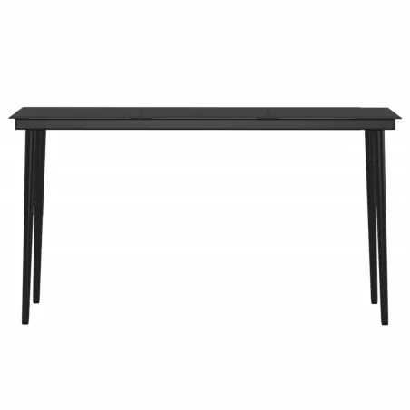 Ensemble à manger de jardin avec coussins 7 pcs Noir