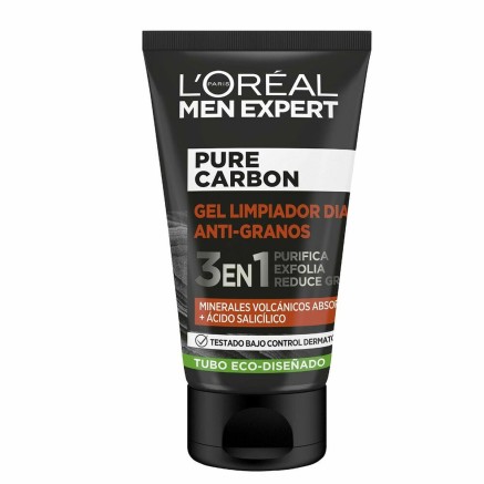 Facial Exfoliator L'Oreal Make Up Men Expert Pure Carbon Anti-acne 3-i
