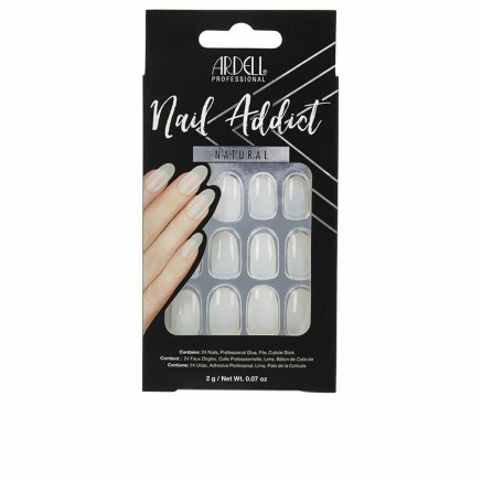 Kunstnagels Ardell Nail Addict Natuurlijk Ovaalvormig (24 pcs)