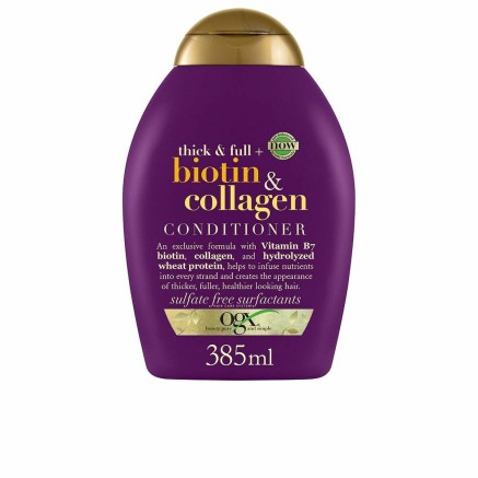 Acondicionador OGX Biotin Collagen Colágeno Biotina Aporta volumen 38