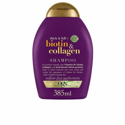 Shampoo per Dare Volume OGX Biotin Collagen Collageno Biotina 385 ml